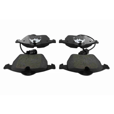 Image de VAICO V10 8169 1 Jeu de plaquettes frein Qualité originale Essieu avant contact signal d&#039;usure inclus AUDI: A4 B5 Avant, B6 Berline