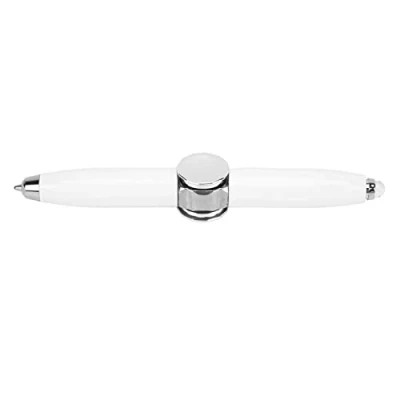 Image de Aeun Fidget Pen, Outil d&#039;écriture Stylo Rotatif à LED pour éclairage Signature (Blanc)