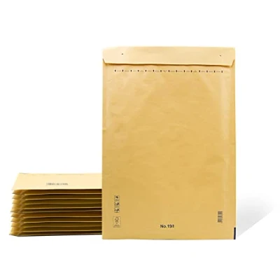Image de Enveloppes rembourrées en papier bulle polyéthylène, couleur marron, sacs d’expédition pouvant contenir des documents Ofituria (5 enveloppes, 300 x 420 mm)