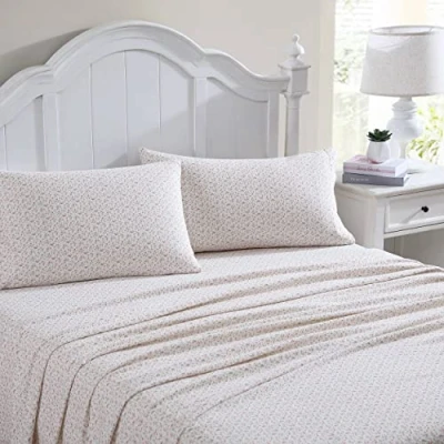 Image de Laura Ashley Accueil Parure de lit en Flanelle Coton brossé pour Plus Douceur et Confort (Rose Vif, 3 pièces, Simple)