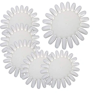 Image de 10 morceaux de pratique panneau d&#039;affichage d&#039;outil d&#039;ongle coloration faux ongles blanc transparent