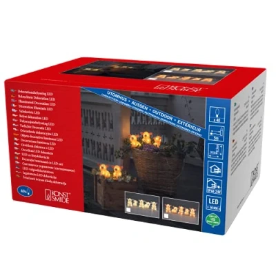 Image de Konstsmide Season Figurine LED Cochon, kit de 5 en chaîne, transp