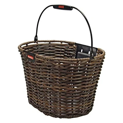 Image de KlickFix Lenkerkorb Structura Oval Mixte, Marron Marron, 24 x 39 28 cm