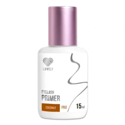 Image de LOVELY Primer pour extensions de cils 15ml, noix coco Extension d&#039;adhérence une tenue prolongée Liquide le prétraitement l&#039;application