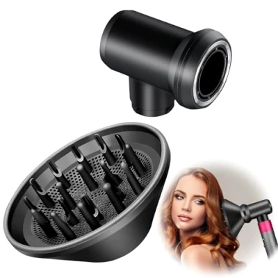 Image de Diffuseur et adaptateur pour Dyson airwrap style hs01 hs05 combiner avec un sèche cheveux