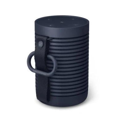 Image de Bang &amp; Olufsen Beosound Explore Enceinte Bluetooth Portable Sans Fil pour l&#039;Extérieur, la Maison et les Voyages, Qualité IP67 Étanche Jusqu&#039;à 27 H d’Autonomie Bleu Marine