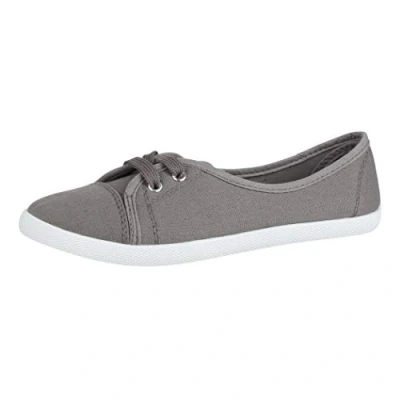 Image de Elara Ballerines Femme Lacets de Baskets Chunkyrayan BD1413 Dunkelgrau 41