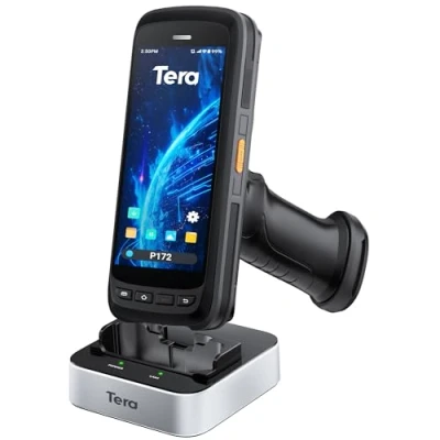 Image de Tera Scanner de Codes à Barres Android 11 PDA Terminal Zebra SE4710 NFC Ordinateur Mobile Portable avec Ecran Tactile BT 5.0 4G WiFi GPS 8000mAh 1D 2D QR pour Entrepôt Inventaire Logistique P172