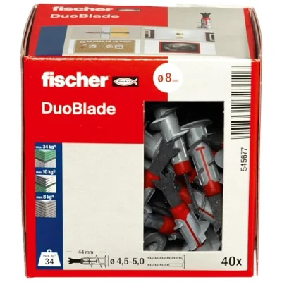 Image de fischer Cheville bi matière et autoforeuse DuoBlade/Boîte de 40