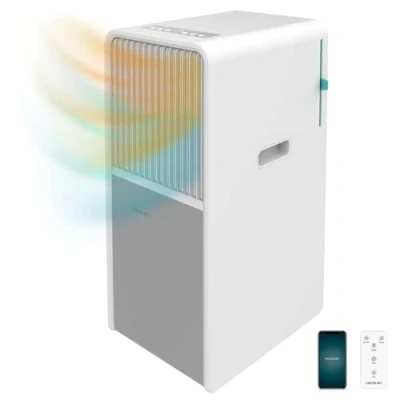 Image de Cecotec Climatiseur Portable ForceClima 9550 Style Heating Connected. 9000 BTU, Surface de 16 m², Télécommande, 5 Modes et 2 Vitesses, Minuterie, Wi Fi, Roues Multidirectionnelles 360º