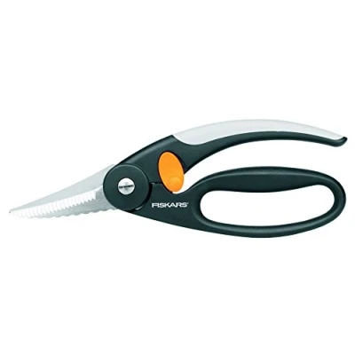 Image de Fiskars Cisaille à poisson, Longueur totale: 22 cm, Acier/Plastique, Functional Form, 1003032, Noir/Orange