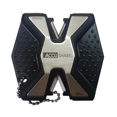 Image de Accusharp Sharp N Easy Diamond Pro Aiguiseur de couteaux, Argenté