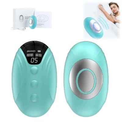 Image de Appareils Pour Sommeil Paisible,Appareil D&#039;Aide Au Sommeil,Neurocontrol Dispositivo,Appareil Naturel AméLiorer L&#039;AnxiéTé Du Sommeil,Mode Veille Et Mode Excitation (bleu)