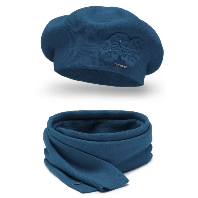 Image de Vivisence SET Écharpe, Femme, Taille: One Size, Blue