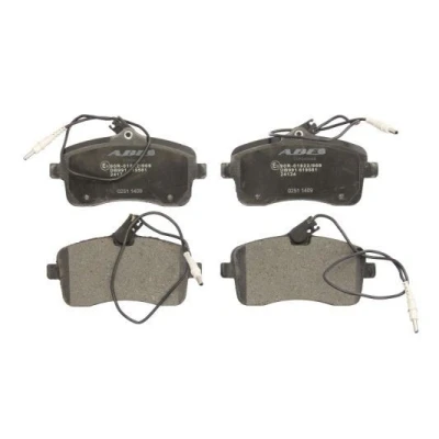 Image de ABE C1P045ABE Jeu de plaquettes frein Essieu avant contact signal d&#039;usure inclus PEUGEOT: 407 Berline, SW, Coupe