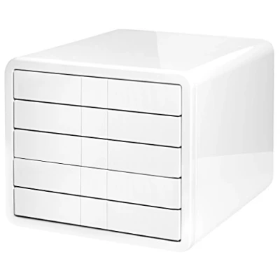 Image de HAN module de classement i Box haut gamme avec 5 tiroirs pour formats papier jusqu&#039;au A4/C4. le design bureau moderne, blanc, 1551 12 295 x 247 355 mm