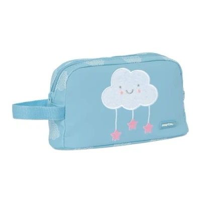 Image de Safta PREESCOLAR NUBE porte petit déjeuner isotherme en tissu recyclable, qualité et résistance maximale, repas, 21,5 x 6,5 12 cm, couleur bleu pastel, Estándar, Décontracté