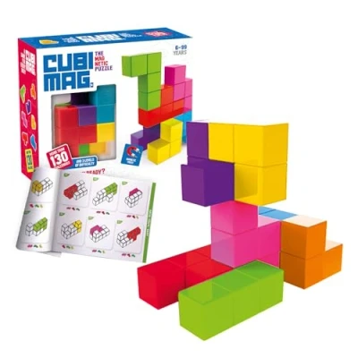 Image de Ludilo Cubimag Casse Tete Adulte Et Enfant Jeux Adultes Jouet 6 Ans Ou Plus Educatif Jeu des Aimants