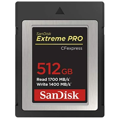 Image de SanDisk Extreme SD card PRO CFexpress Type B, 512 Go, jusqu&#039;à 1 700 Mo/s, tourner des vidéos en 4K RAW