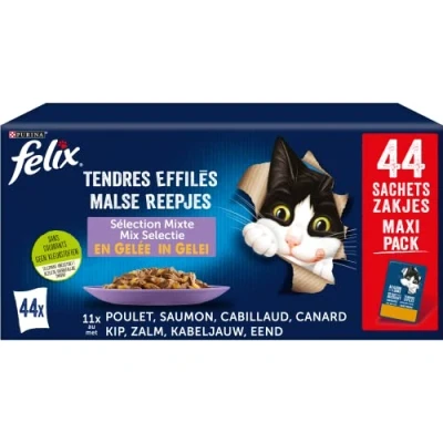 Image de Felix Tendres Effilés en Gelée Sélection Mixte 44x85g