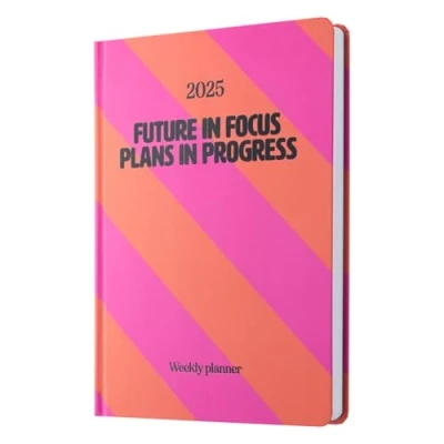Image de Grupo Erik Agenda 2025 A5 avec vue semaine Janvier Décembre planificateur autocollants et signet 2025, vertical
