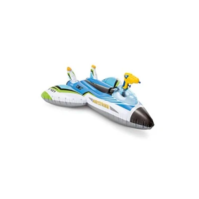 Image de Intex 57536NP Avion gonflable avec pistolet à eau Water Gun Plane Ride On (bleu)