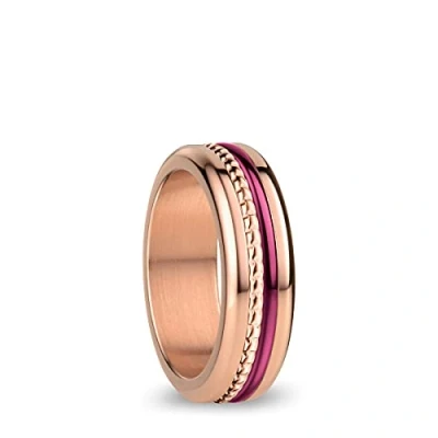 Image de BERING Combinaison de Bagues Échangeables pour Femme en Or Rose et Violet avec le Système Unique Twist &amp; Change, Tigris