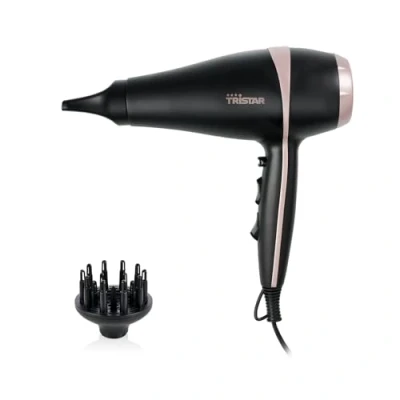 Image de Tristar Sèche cheveux HD 2450 Technologie ionique Avec concentateur et diffuseur inclus 3 réglages de température &amp; 2 vitesses