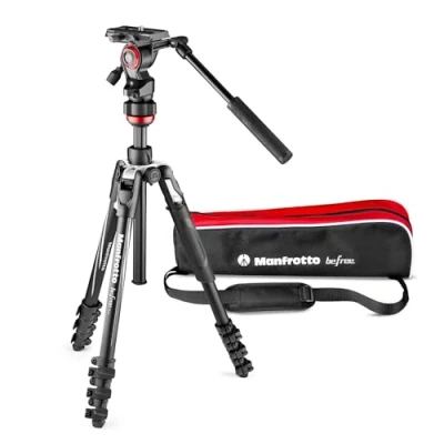 Image de Manfrotto MVKBFRL LIVE trépied Caméras numériques 3 pieds Noir, Argent Neuf