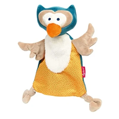 Image de Sigikid 42858 Doudou Bleu/Jaune/Hibou, 27 x 18 10 cm