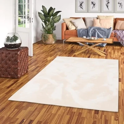 Image de Pearl Tapis de Luxe en Fourrure synthétique Super Douce Rose 5 Tailles