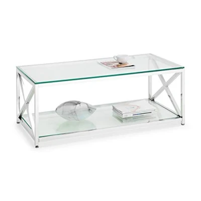 Image de Julian Bowen Table basse Miami, chromé et verre