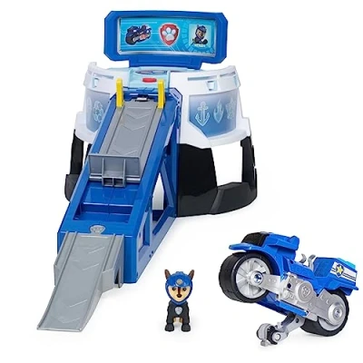 Image de La Pat&#039; Patrouille Playset Lanceur Univers Moto Pups avec Interactif et Véhicule + Figurine de Chase Paw Patrol 6060233 Jouet Enfant 3 Ans