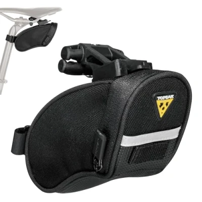 Image de Topeak Aero Wedge Pack avec fixateur F11, Micro, Noir, l x H 6,6 14 8,1 cm