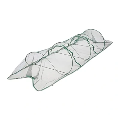 Image de Relaxdays Tunnel de Croissance Pliable, système « Pop up », 3,5 m, Filet, pour légumes et Fraises, Vert foncé