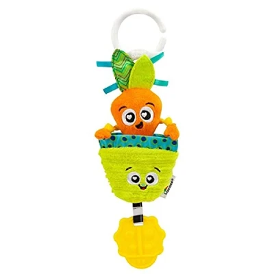 Image de LAMAZE Candy The Carrot, Mini Clip on Pram and Pushchair Newborn Baby Toy, Sensory Toy for Babies with Colours Sounds, Development Boys Girls Aged 0 Months +, Multicoloured