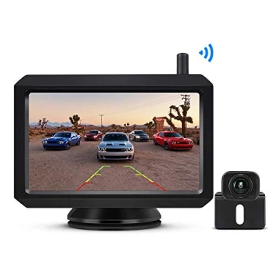 Image de BOSCAM K7 caméra de recul numérique sans fil avec émetteur radio intégré, écran LCD 5&quot;, IP68 étanche, vision nocturne pour voiture, SUV, Van, camping car, remorque