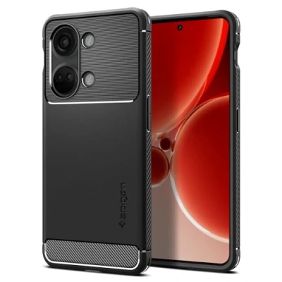 Image de Spigen Rugged Armor Coque Compatible avec OnePlus Nord 3 Noir Mat
