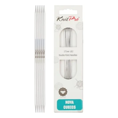Image de KnitPro KP12124 Aiguilles Double Pointes Bois Laiton Brillant 20 cm x 2,75 mm