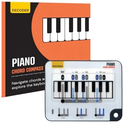 Image de Decoder Boussole d&#039;accords de piano Outil d&#039;apprentissage pour explorer les accords et le clavier