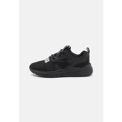 Image de Puma SOFT Wired 2 Unisex Chaussures de running sur route pour enfants, Taille: 29, Black/white Tissu / matière synthétique