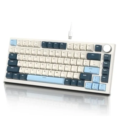 Image de ATTACK SHARK K85 Clavier Gamer Mecanique, Rapid Trigger, Actionnement Ajustable, Interrupteur Magnétique, Apex Pro TKL de Jeu Filaire, Supporte DKS/MT/TGL, éclairage RVB, Gasket, pour PC/Mac
