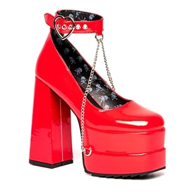 Image de Lamoda Sweerheart Chunky Platform Escarpins à plateforme red, Femme, Taille: 36, Red Polyuréthane