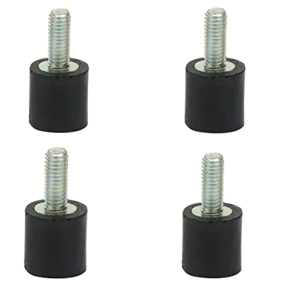 Image de 4 Pièces M3 M5 M6 Supports En Caoutchouc, Anti Vibration Silent Block, Amortisseurs Mécaniques Pour Groupe Electrogene Silencieux, Compresseur Voiture Réduire Le Bruit Et Choc(Vd8*8 M3*8)
