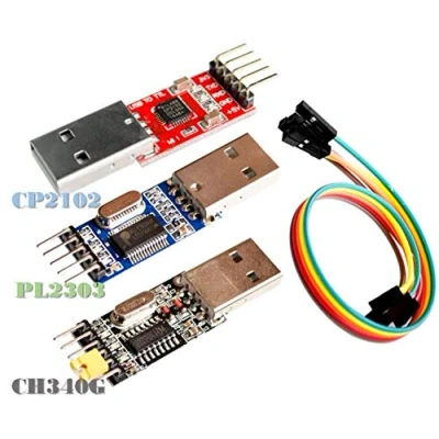 Image de 3pcs USB to TTL Module 1pc PL2303 + CP2102 CH340G UART adaptateur série vers TTL: avec chipset