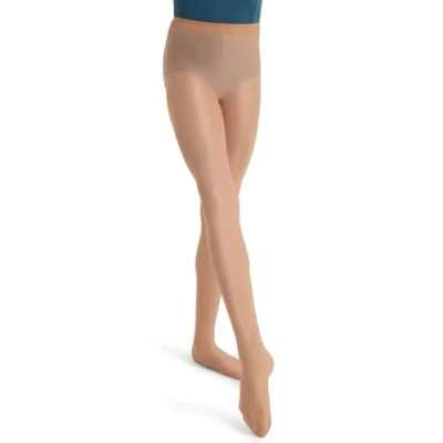Image de Capezio Ultra Shimmery Footed Tight Collants, Toast Clair, S Femmes