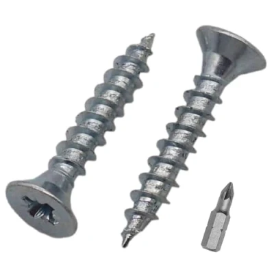 Image de SKIR&#039;CO (100 pièces) Vis à Bois Acier Zingué 3,0 x 18 mm, Tête Fraisée Pozidriv, pour Aggloméré, PZ Entièrement Fileté