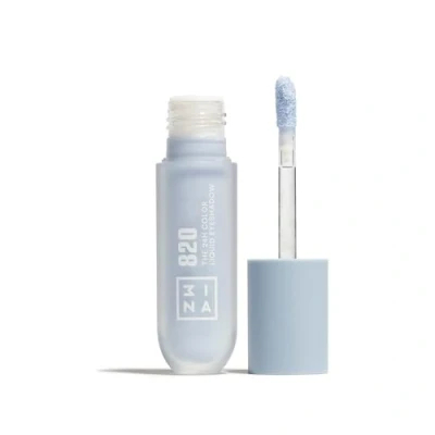 Image de 3INA MAKEUP The 24H Color Liquid Eyeshadow 820 Bleu glacier Ombre à Paupières Liquide Longue Durée Efficacité Waterproof Formula Texture Légère Vegan Cruelty Free