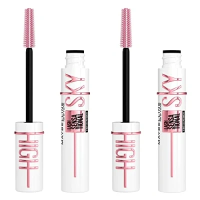 Image de Maybelline New York Sky High Lash Sensational Primer et volume avec brosse noire flexible convient également aux cosmétiques sensibles des yeux 2