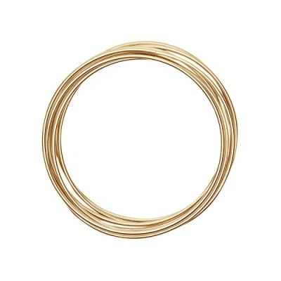 Image de Vaessen Creative Fil Aluminium Doré Clair 10 m x 3 mm Souple pour Loisirs Créatifs, Perlage et Bijoux